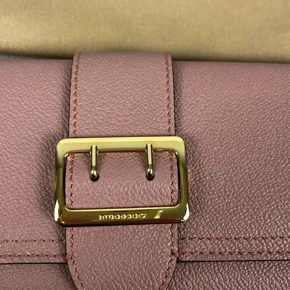 NWT Authentic Burberry Dusty Pink Hamilton Soft Grain Leather Wallet Bi-fold - Picture 4 of 16